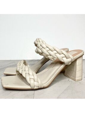 Dolce Vita Paily Braided Strap Faux Leather Heeled Sandal 11